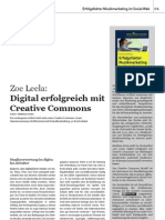 Zoe Leela: Digital Erfolgreich Mit Creative Commons - DigiMediaL - Musik