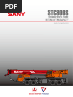SANY STC500 50 Ton Crane Load Chart | PDF | Crane (Machine)