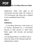 TA Rules Under 7th CPC Implementation | PDF | Economies | Motor Vehicle