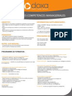Formation Améliorer ses competences managériales 2012-2013  