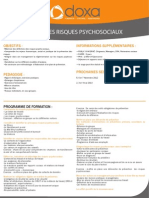 Formation Management pour Manager Les Risques Psychosociaux 2012-2013 
