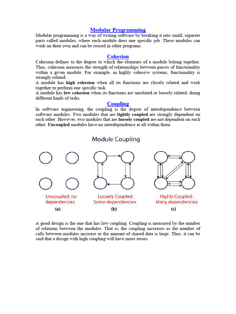 Modular Programming (1) | PDF