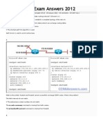 CCNA 2 Final Exam Answers 2012