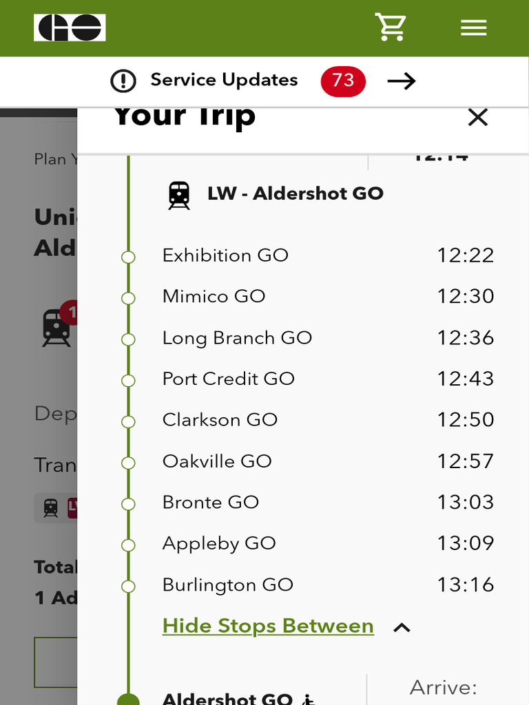 Trip Details GO Transit | PDF