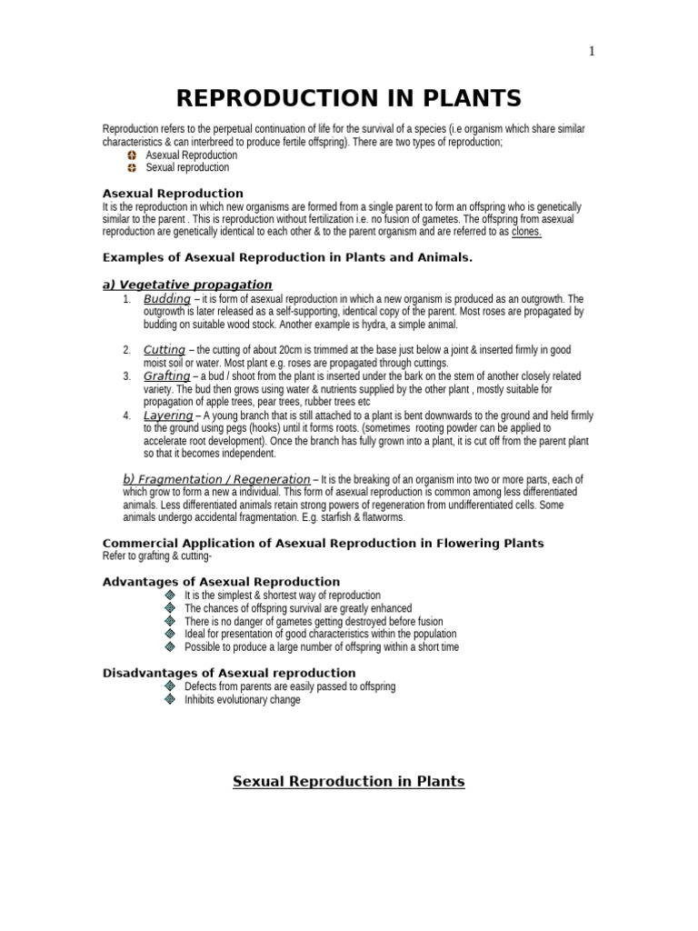 Reproduction in Plants..Edited | PDF | Seed | Flowers