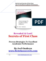 Secrets of First Class: Revealed at Last!