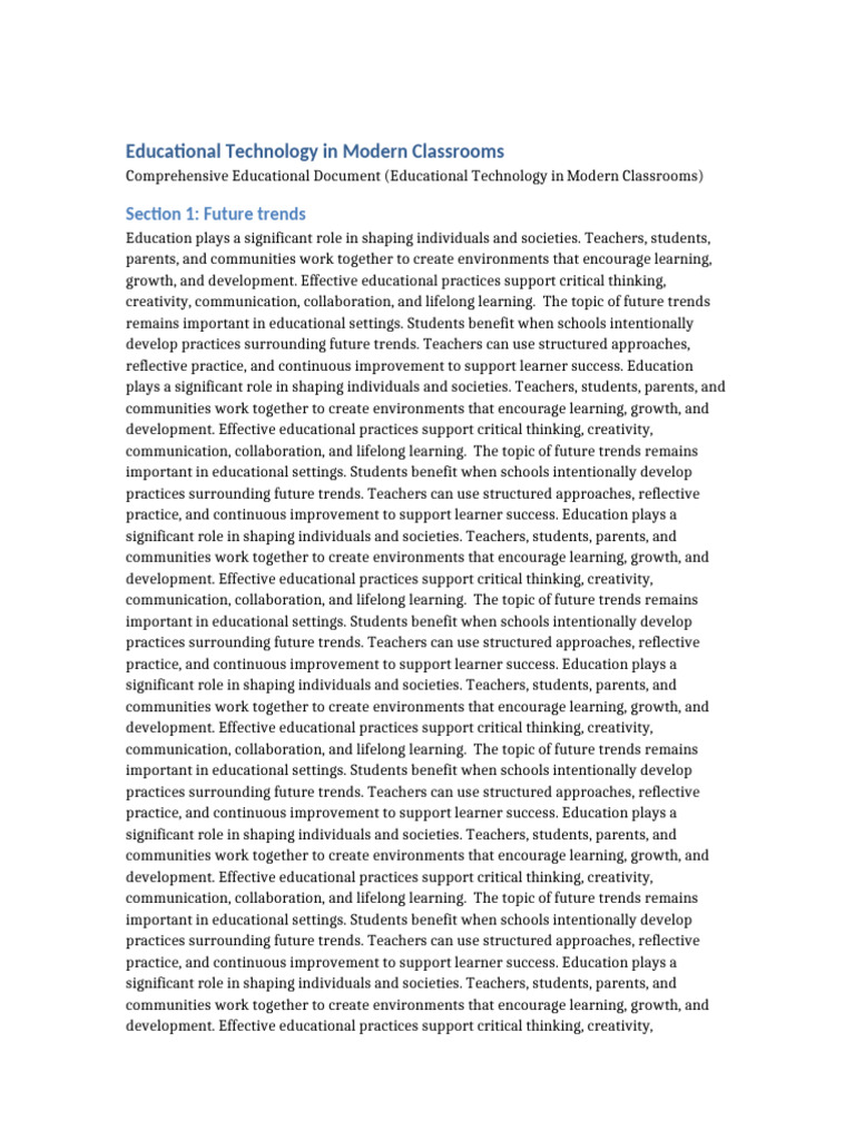 Educational Document 3 | PDF | Learning | Reflective Practice