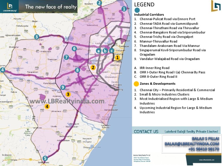 Chennai Outer Ring Road Map Industrial Topo-Google Map V5.3 | Pdf