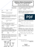 Apostila - Relações Estequiométricas - Engenharias FTC 2011.2