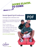 Conference Flyer For Scouts Speak Up