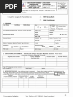 OSH Practitioner Renewal Application Form | PDF | Occupational Safety ...