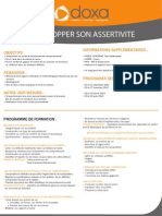 Formation efficacité professionnelle et développement personnel pour développer son assertivité 2012-2013 