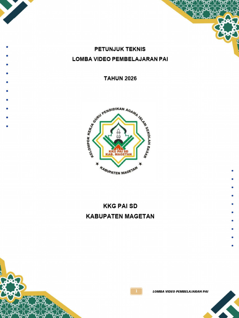 JUKNIS LOMBA VIDEO PEMBL 2026 | PDF