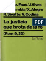 Varios Autores - La Justicia Que Brota de La Fe