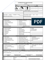 autorização para trabalho de risco