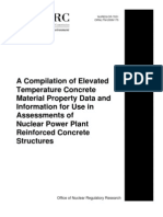A Compilation of Elevated Temperature Concrete Material Property Data and Information For Use in Assessments of Nuclear Power Plant Reinforced Concrete Structures