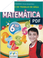 Cuaderno de Trabajo Matemática, 6to Grado Educación Primaria