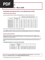9709 Grade Thresholds June 2023 | PDF