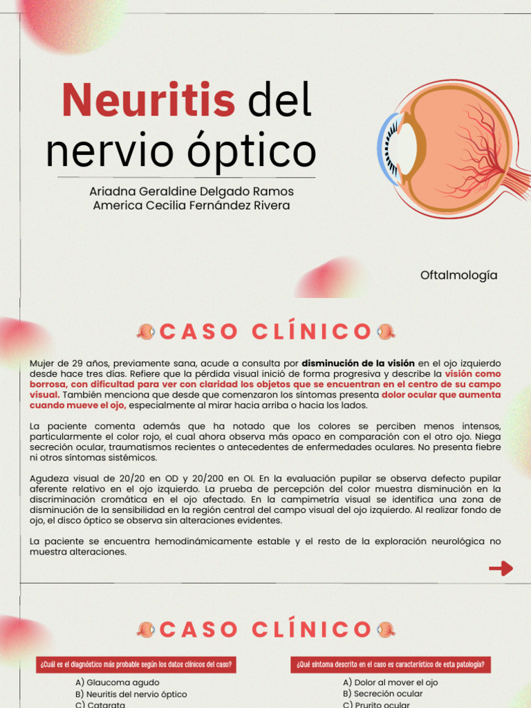 Neuritis | PDF | Percepción visual | Nervio
