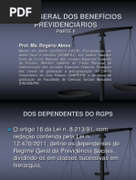 SLIDES - Teoria Geral Dos Beneficios Previdenciarios - Parte 2