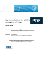 Long-Term and Post-Acute Care (LTPAC) Roundtable Summary Report of Findings