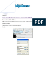 Crear Secciones Transversal en AutoCAD Civil 3D