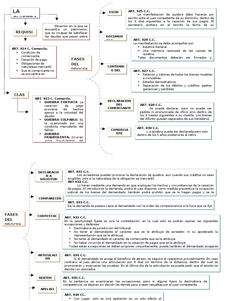 Proceso y Tipos de Quiebra Empresarial | PDF | Bancarrota | Pagos