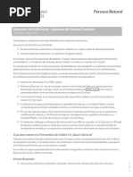 Requisitos para abrir cuenta en BNC | PDF | Bancos | Bancario