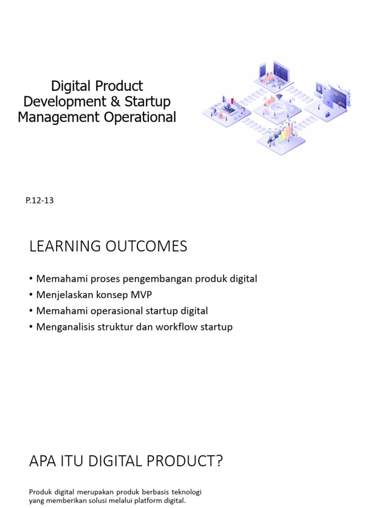 12-13.Digital Product Development & Startup Management Operational | PDF