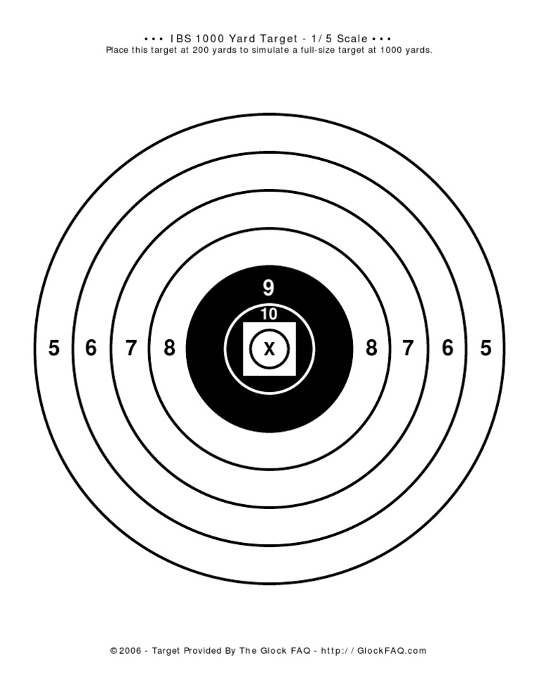 1000 Yard Target Simulation at 200 Yards | PDF | Home & Garden