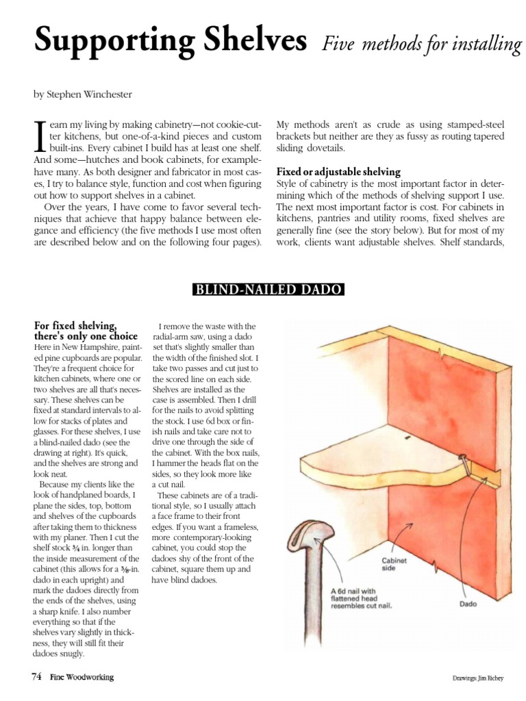 Supporting Shelves | PDF | Cabinetry | Wire