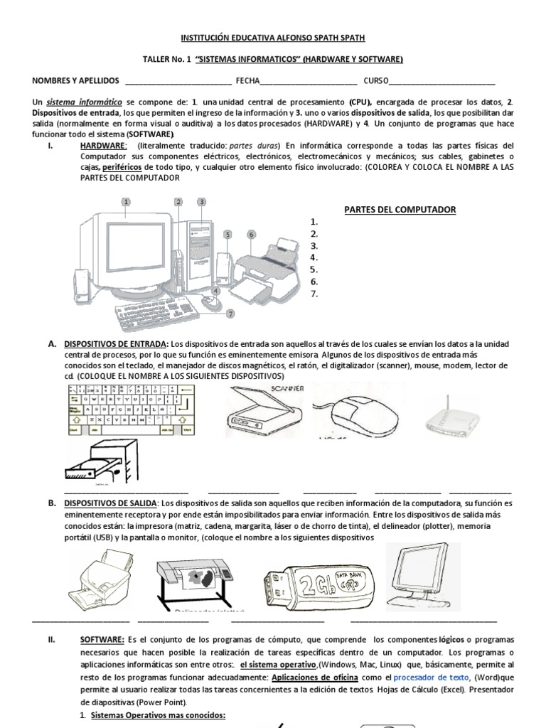 Hardware y Software para Niños | PDF | Periférico | Hardware de la ...