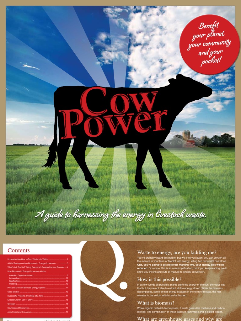 Cow Power PDF Biogas Anaerobic Digestion