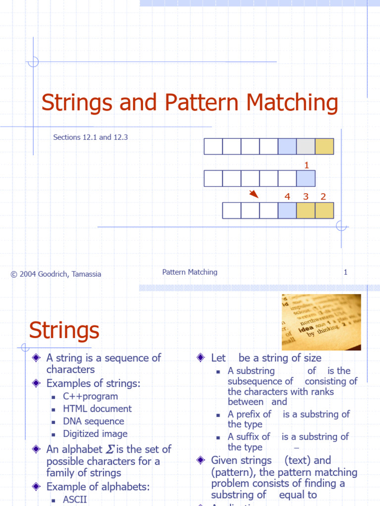 32 - Strings and Pattern Matching | PDF | String (Computer Science ...