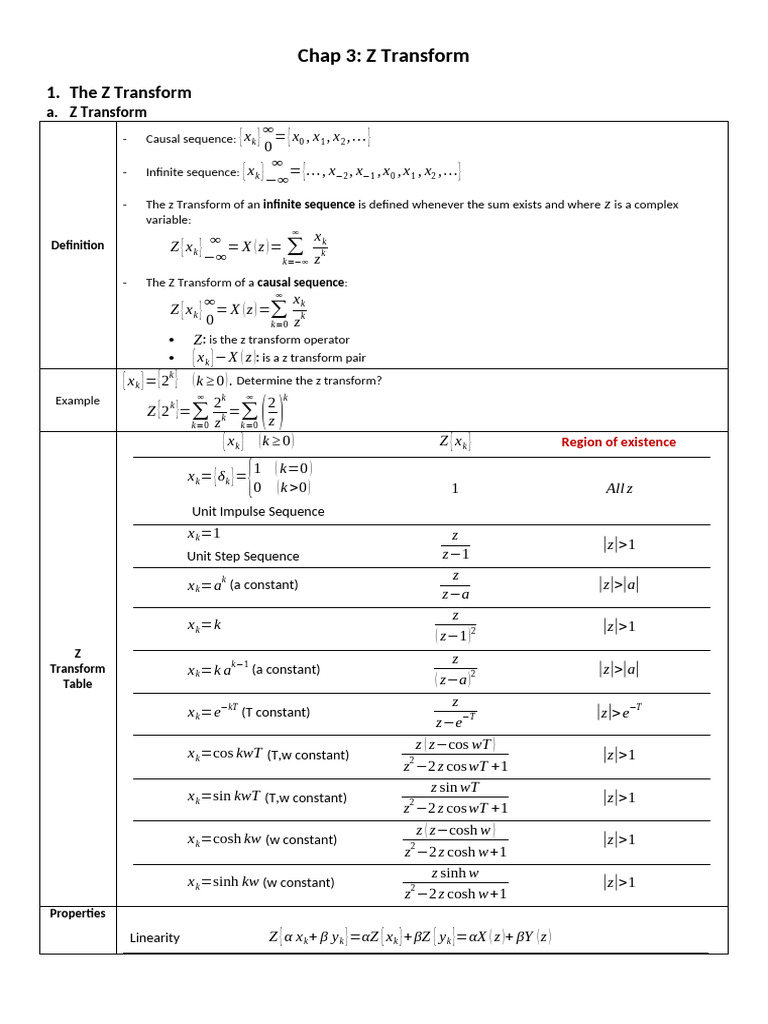 Chap 3 Z Transform | PDF | Analysis | Mathematical Physics
