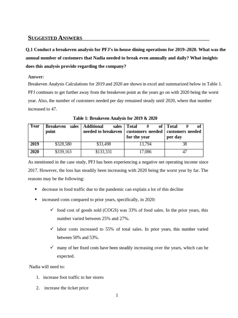 PFJ Case Study TN | PDF