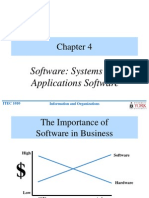 Software: Systems and Applications Software: ITEC 1010 Information and Organizations