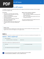 Change of GP Request Form | PDF | Health Care | Social Programs