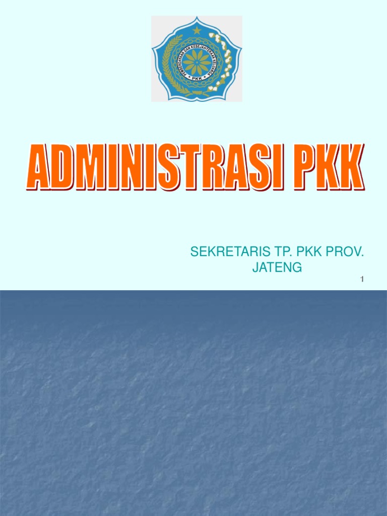 Sekretaris Tp. Pkk Prov. Jateng