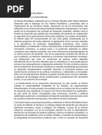 Informe Brundtland y Desarrollo Sostenible | PDF