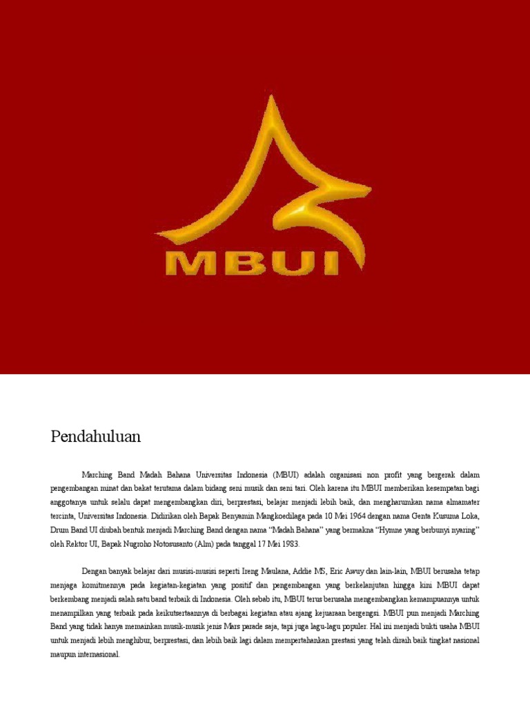 Proposal Marching Band