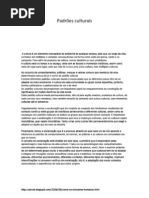 Padrões Culturais Renato
