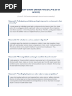 50 Random English Paragraphs | PDF