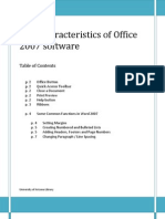 New Characteristics of Office 007 Software 2: Able of Contents T