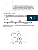 Addition Strategies Parent Letter