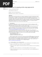 SAGE Publications LaTeX Template Guide | PDF | Te X | Text