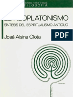 Alsina, Jose - El Neoplatonismo, Sintesis de La Espiritualismo Antiguo