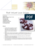 Red Velvet Lace Crisps