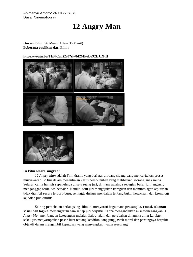 12 Angry Man | PDF