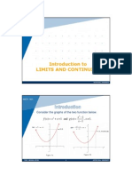 Math1401 Intro To Limits and Continuity